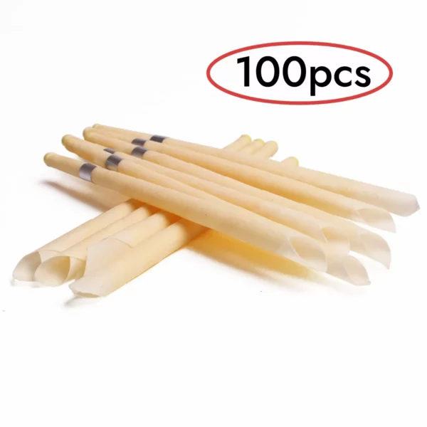 100 Pack Ear Candles - Made With Natural Beeswax