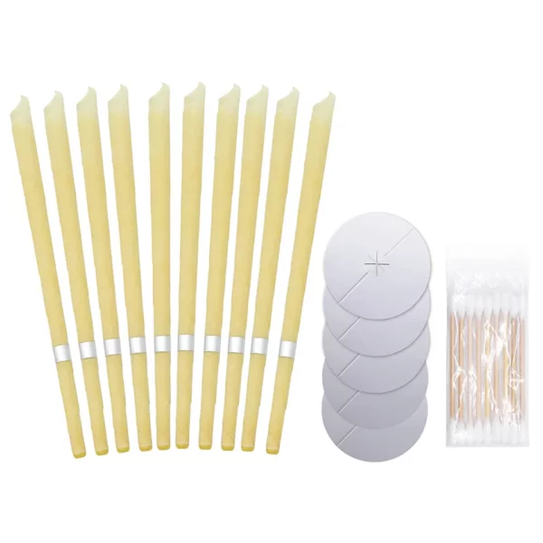 10 Pack Ear Candles - Made With Natural Beeswax