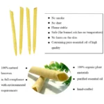 2 Pcs Ear Candle Large Size Without Tube  - Pure Beeswax With Wavy Border