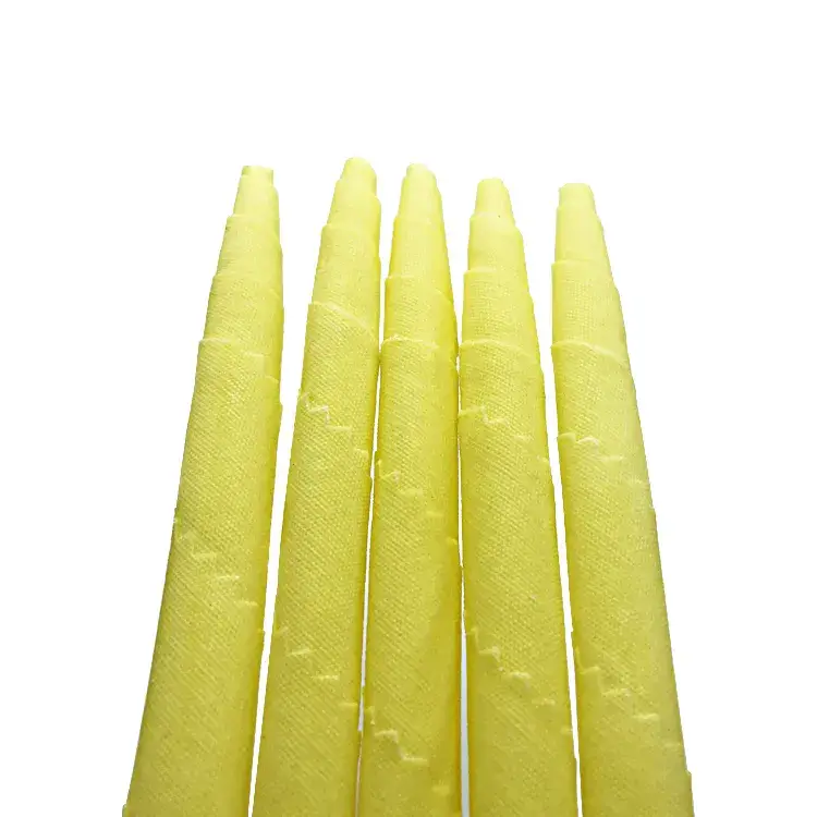 2 Pcs Ear Candle Large Size Without Tube Pure Beeswax With Wavy