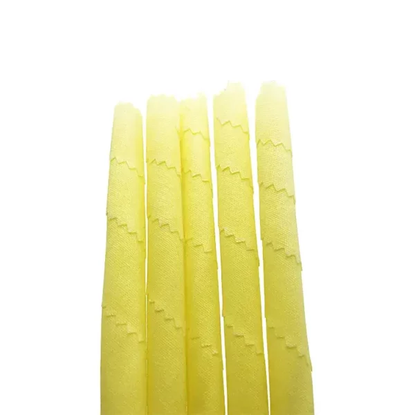 2 Pcs Ear Candle Large Size Without Tube  - Pure Beeswax With Wavy Border