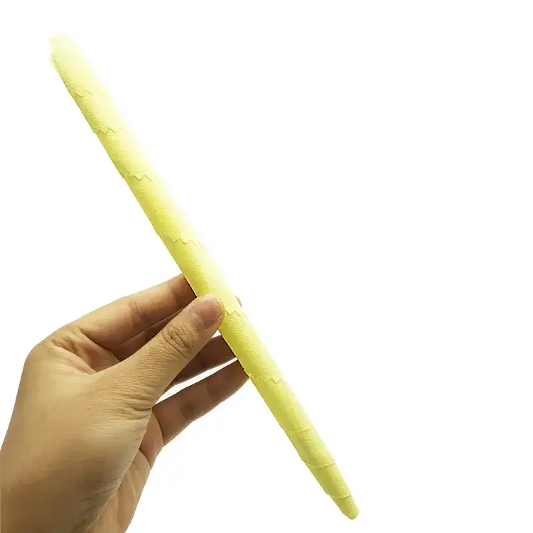 2 Pcs Ear Candle Large Size Without Tube  - Pure Beeswax With Wavy Border