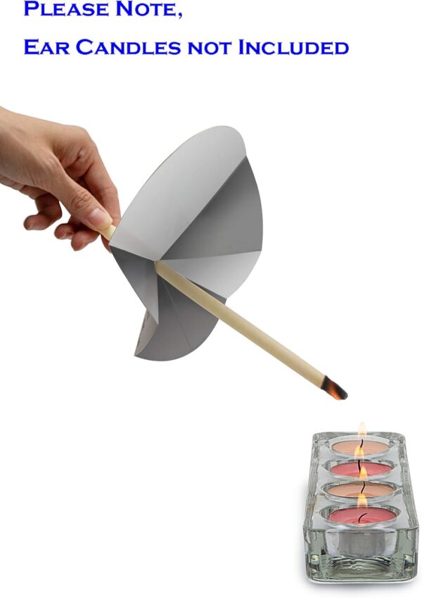1 Ear Candling Treatment Towel with 6 pcs Ear Candling Protective Discs. Please Note, Ear Candles not Included