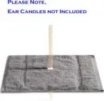 1 Ear Candling Treatment Towel with 6 pcs Ear Candling Protective Discs. Please Note, Ear Candles not Included