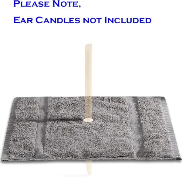 1 Ear Candling Treatment Towel with 6 pcs Ear Candling Protective Discs. Please Note, Ear Candles not Included